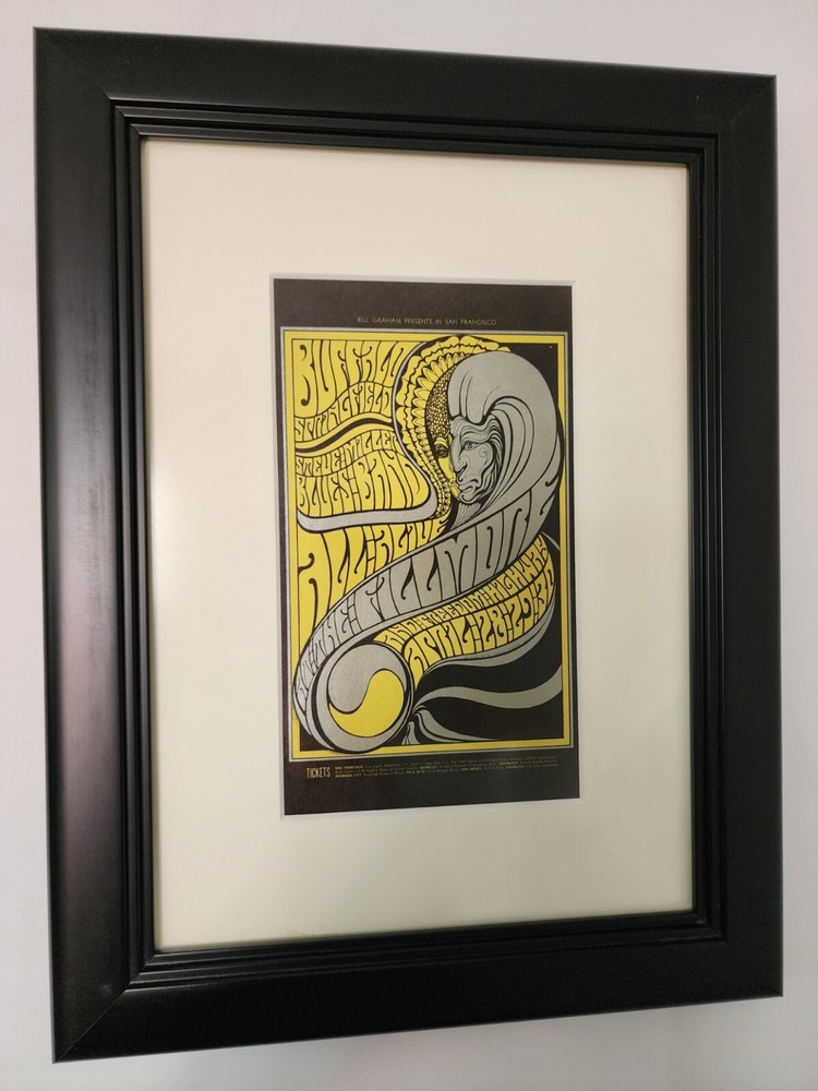 Bill Graham Fillmore BG-61 Buffalo Springfield Postcard Framed