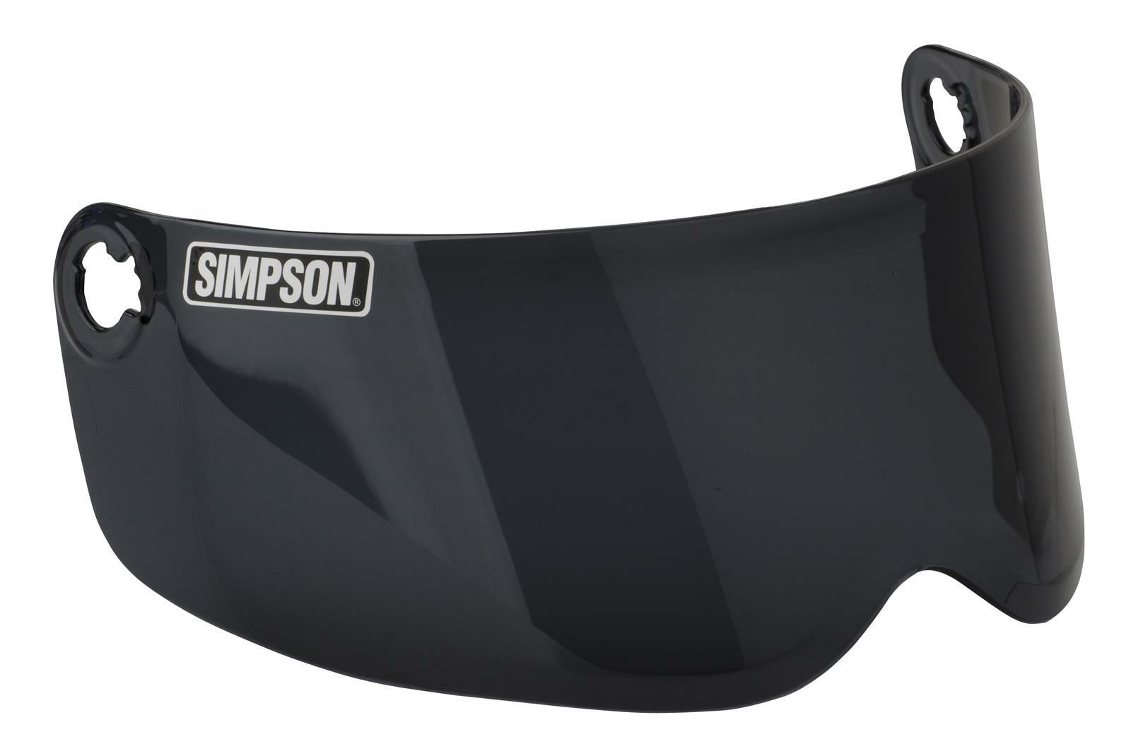 NEW SIMPSON 89201MA DARK SMOKE OUTLAW BANDIT REPLACEMENT FACESHIELD VISOR XS SM