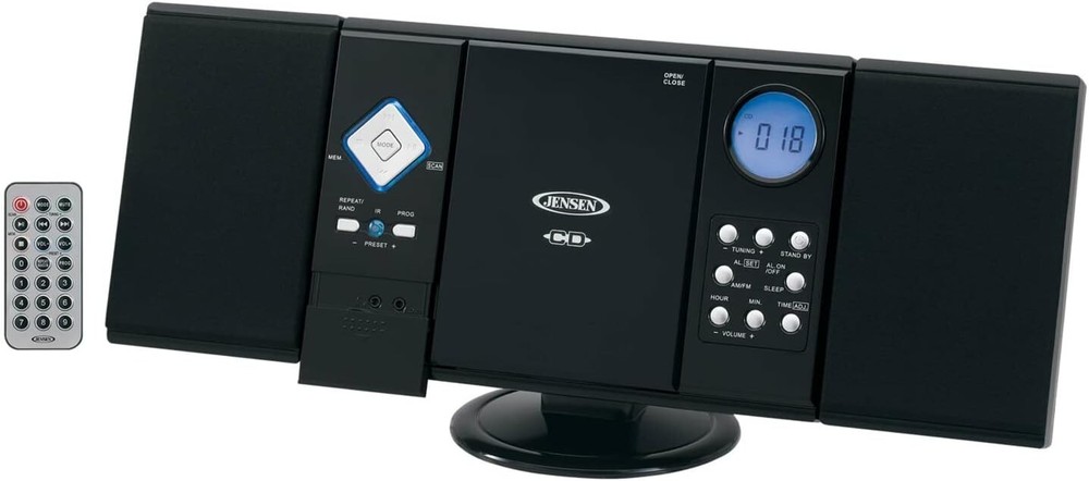 JENSEN Wall Mountable CD System with Digital AM/FM Stereo Receiver and Remote