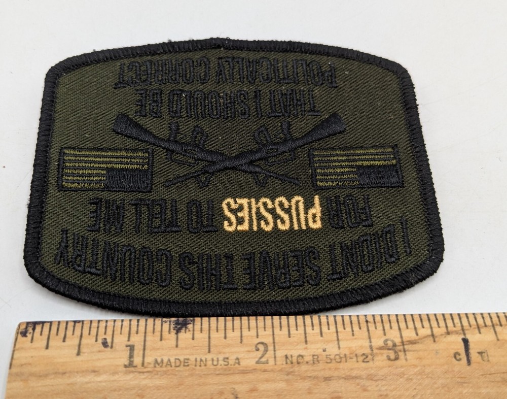 Military Service Politically Correctness Patch