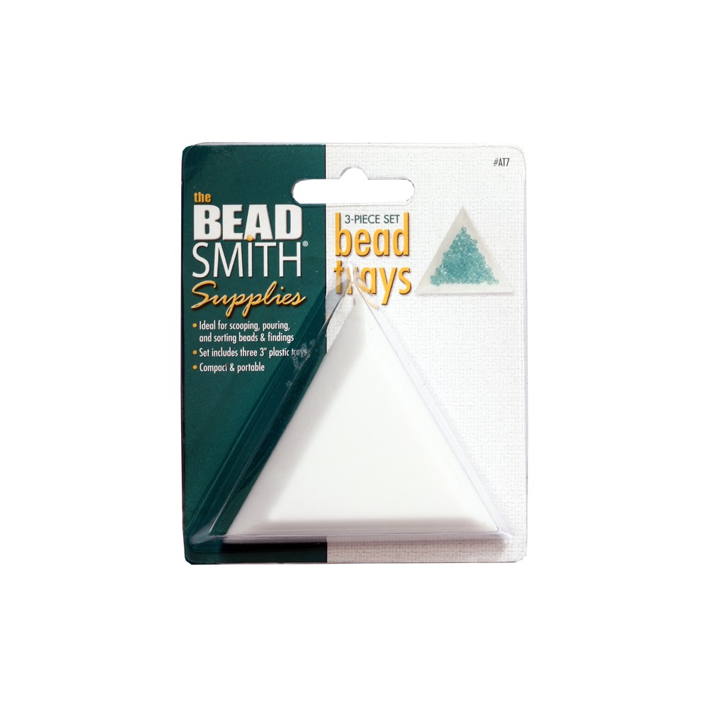 BeadSmith® Set of 3 Triangular Plastic Bead Trays