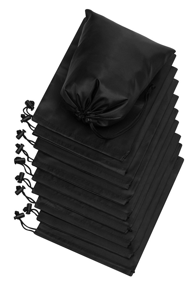 Drawstring Bag - Nylon Cinch and Ditty Stuff Pouch with Toggle (7 x 9-12 pack...