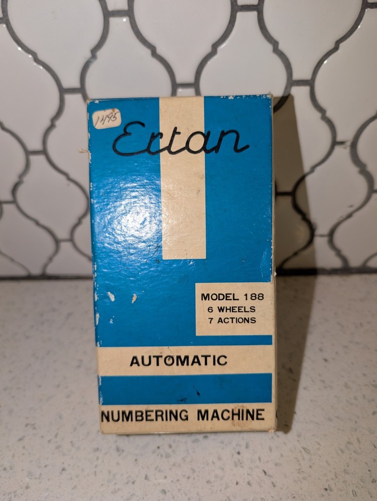 Ertan Model 188 Automatic Numbering Machine