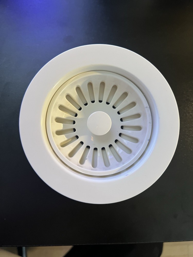 D2143P-65 4-3/8" Push-Pull Style Large Kitchen Sink Basket Strainer Biscuit