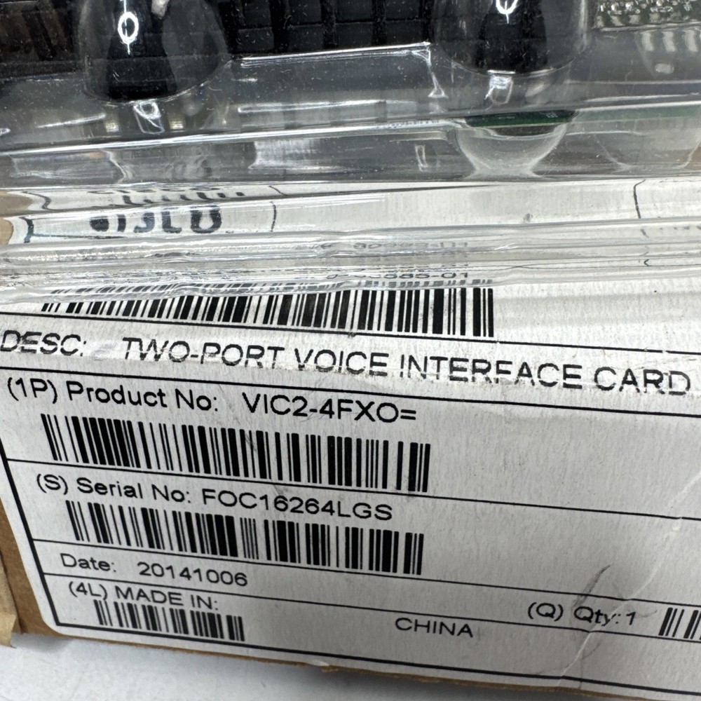 Cisco VIC2-4FXO 4-Port Digital Voice Interface Card Universal Network Module