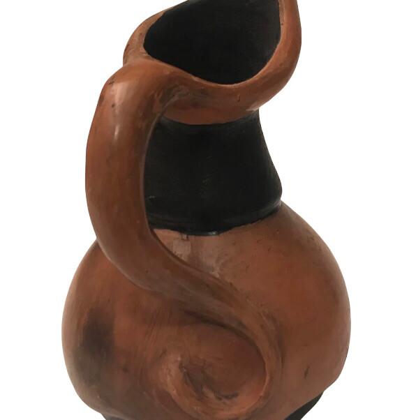 Peru Pottery Artwork Handmade Chulucana Peru Pottery Vase