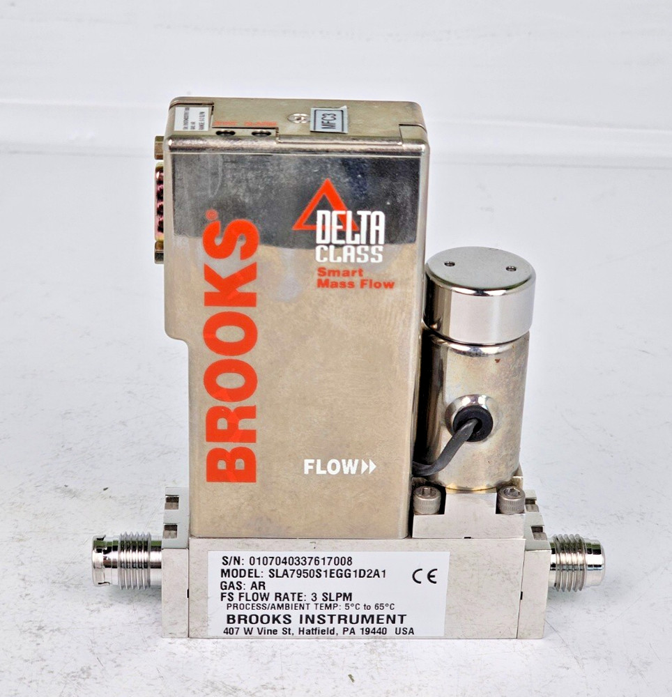 Brooks Instrument mass flow controller MFC SLA7950S1EGG1D2A1 AR 3 SLPM