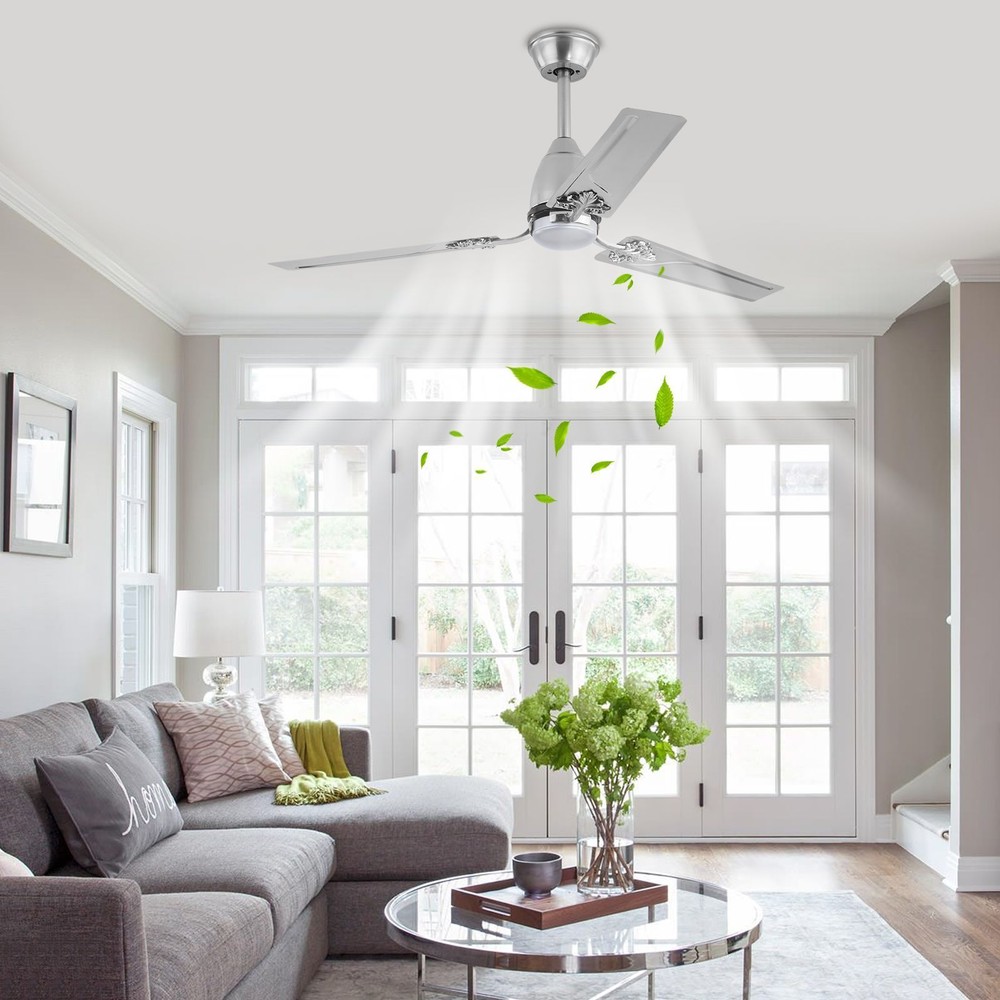 52'' Ceiling Fan with Remote Control 6 Speed Indoor Modern Ceiling Fan No Lights