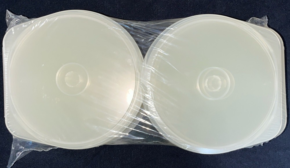 18 Clear CD DVD Disc Clam C Shell PP Poly Plastic Storage Case 5mm with Lock