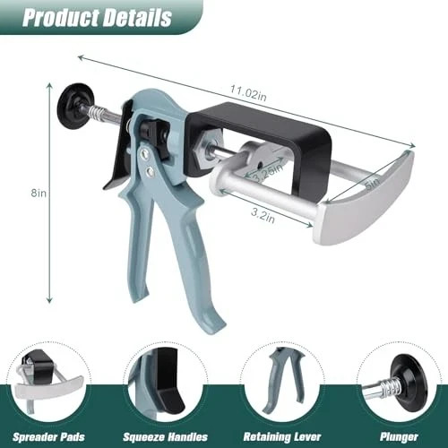 Dual Piston Brake Caliper Compressor, Heavy Duty Brake Caliper Tool, Premium