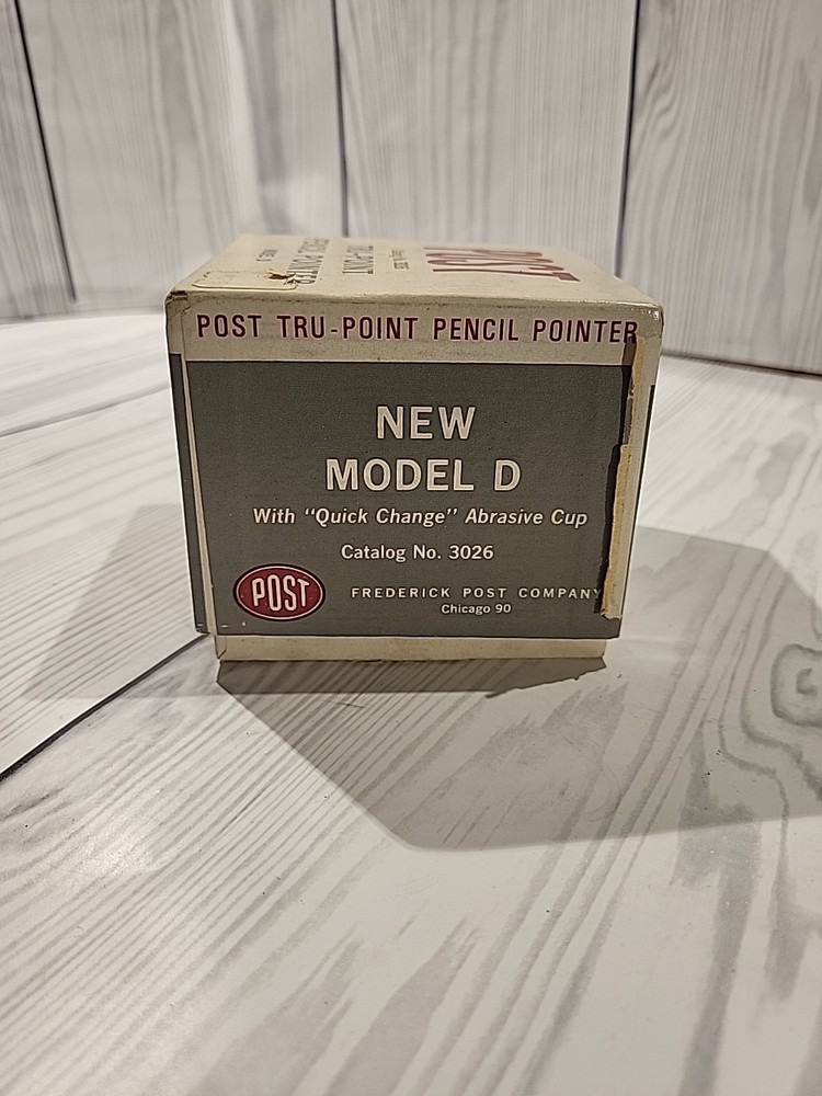 VTG Tru-Point Model D Pencil Pointer Frederick Post 3026 Quick Change Abrasive
