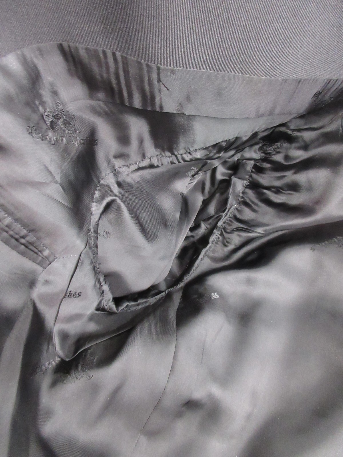 Oxxford Clothes Tuxedo Suit Mens 44 38x29 Black Super 100s Wool Peak Lapel