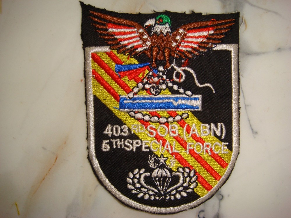 US 403rd SOB (ABN) 5th SPECIAL FORCES, VIETNAM WAR PATCH