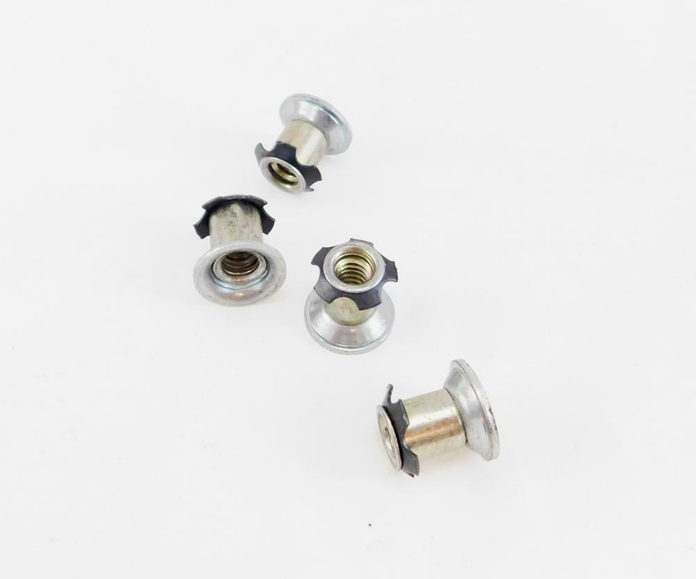 4 Pack Threaded Star Type 5/8"(OD) Round Tubing Insert 1/4-20 Threads  S72-204