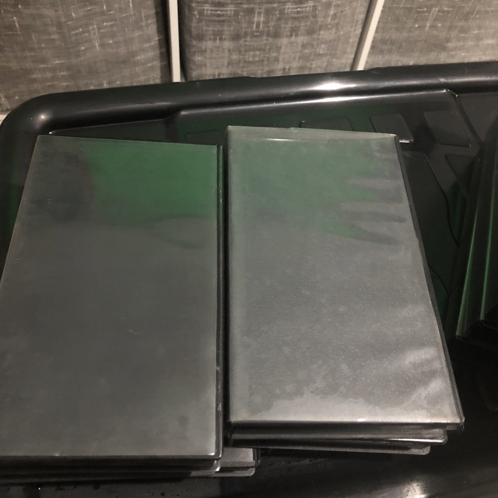 10 x EMPTY BLACKVHS VIDEO TAPE Small Box Cases Upcycle Storage Crafting