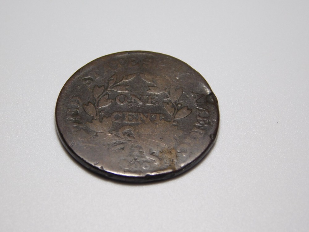 VINTAGE US COPPER COINS 1802 DRAPED BUST LARGE CENT