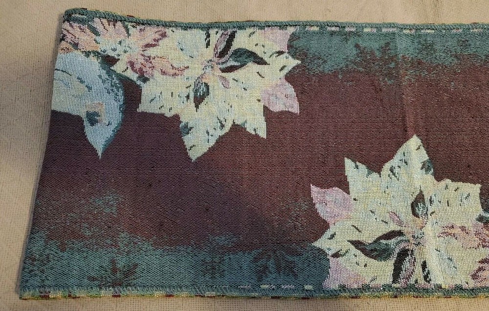Fall Harvest Table Runner 60" L 12" W, White