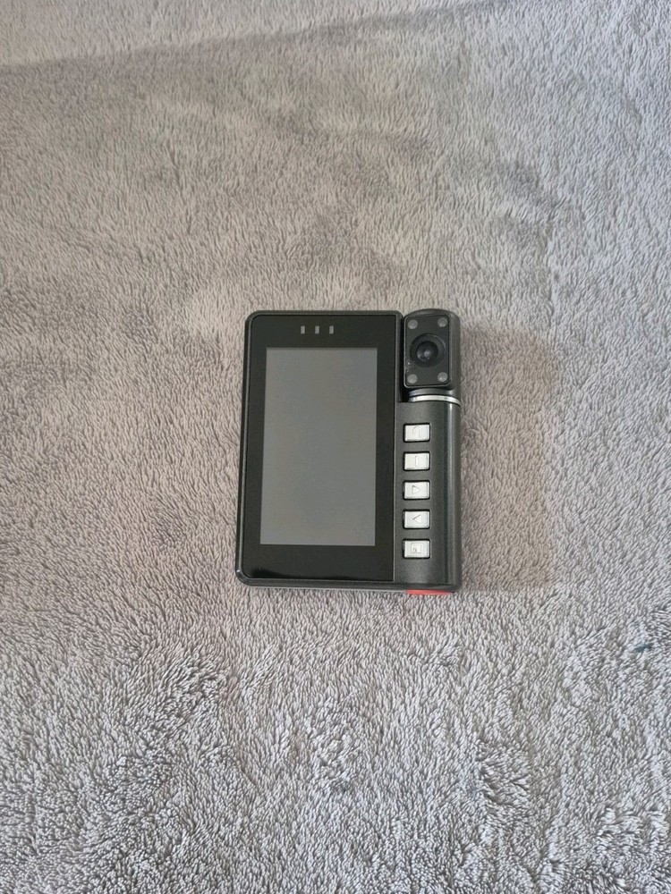 Dashcam in car camera with reversible camera black.