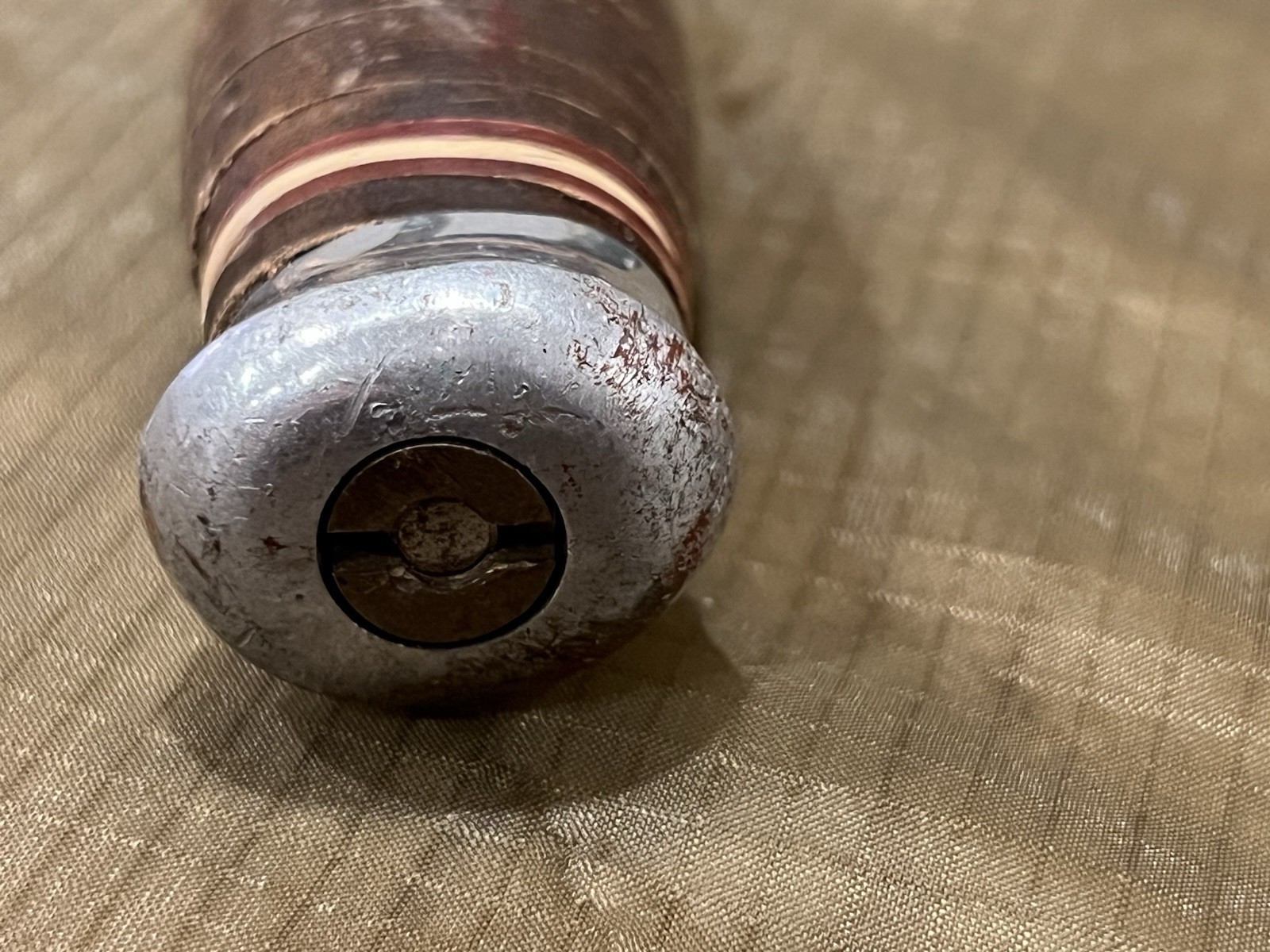 Vintage Edge Mark BULL’S EYE Throwing Knife w Sheath- Solingen Germany