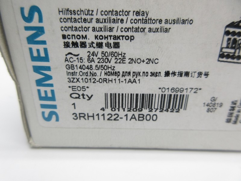 SIEMENS 3RH1122-1AB00 24V NSMP