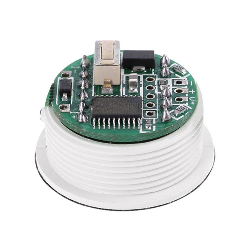 Round Digital Voltmeter Voltage Meter Voltage Gauge Meter 2/3 Wires Connection