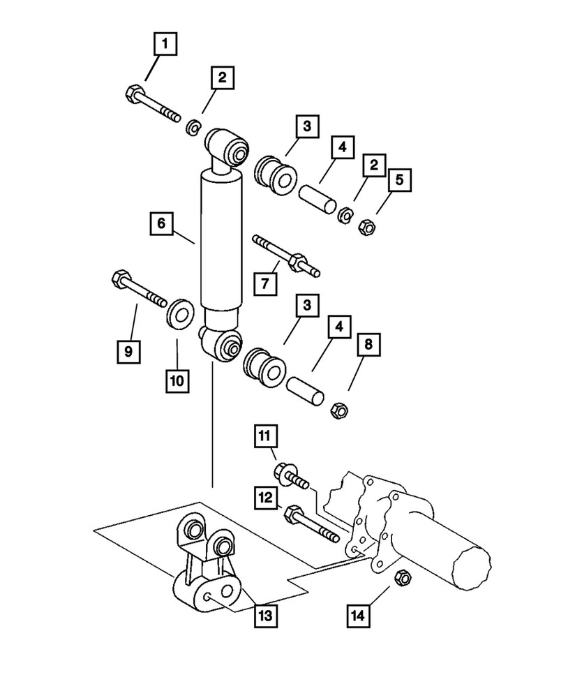 Genuine Mopar Shock Absorber Bushing 5133873AA
