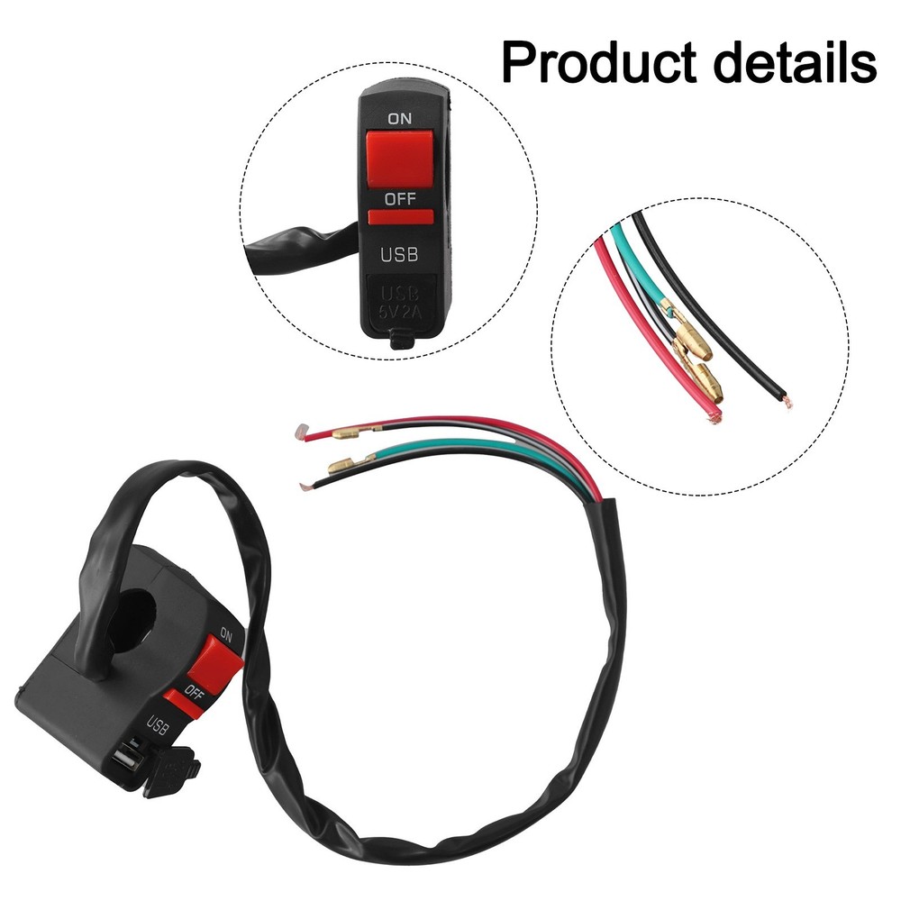 Convenient Motorcycle USB Charger with Built In Headlight Functionality