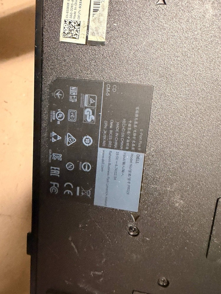 Dell E‑Port Plus II PR02X docking station (3Pcs) for Latitude/Precision Untested