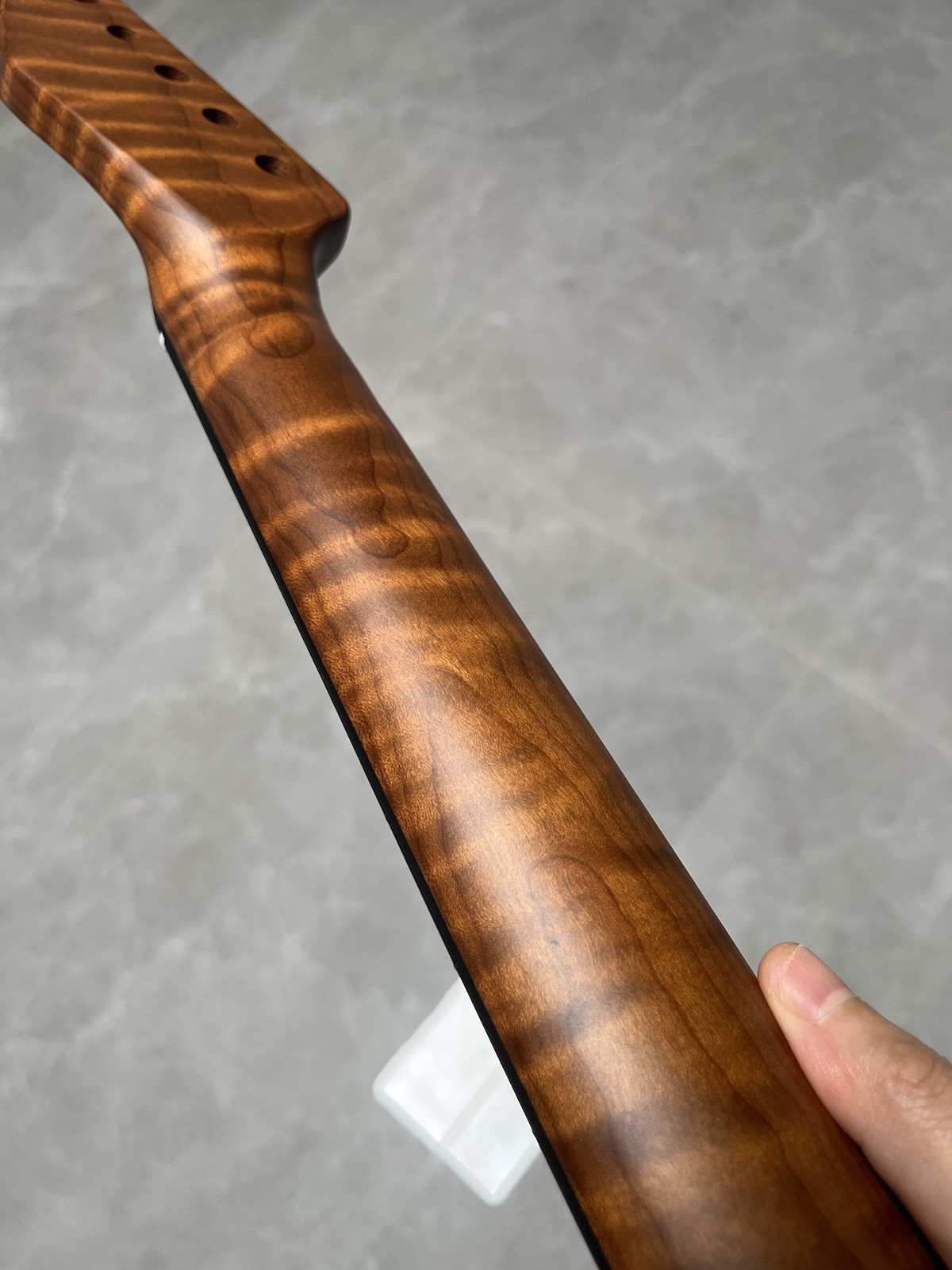 AAAAA NEW Stainless Ebony 22fret Satin Roasted Flame Maple electric guitar neck