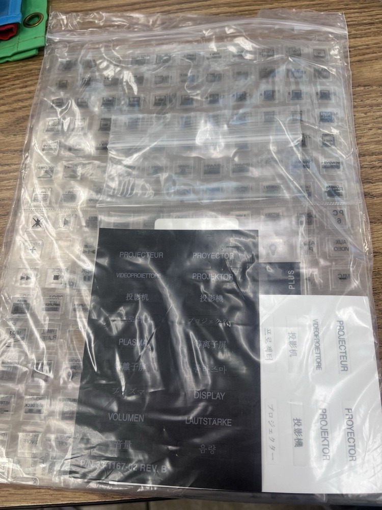 Extron Keypad Replacement Labels Projector AV IP Plus Medialink Controller MLC