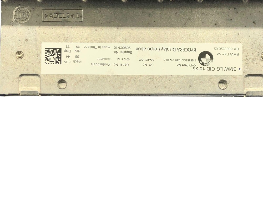 2016-2017 BMW 750XI FRONT CENTER DASHBOARD INFO NAVIGATION DISPLAY SCREEN