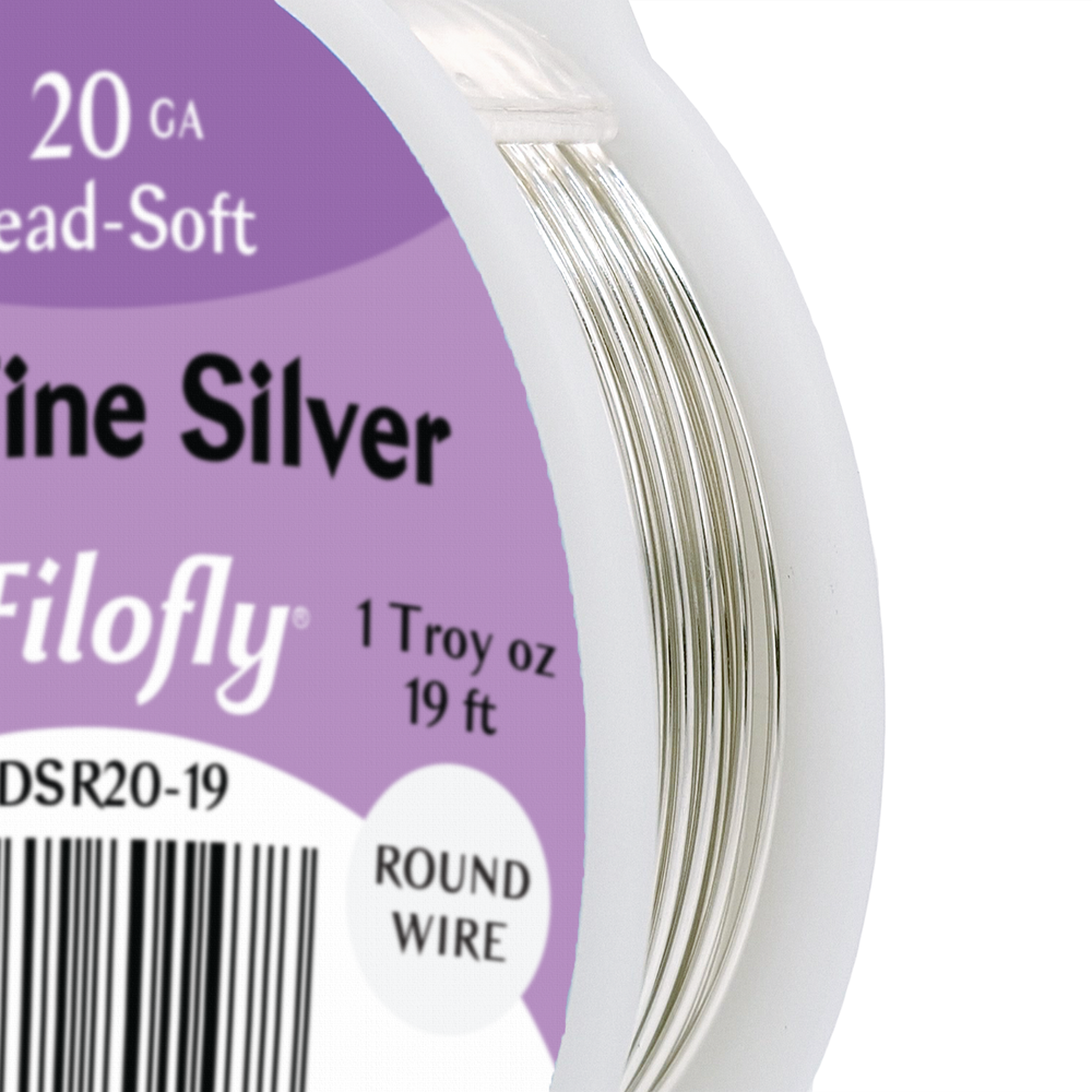 Filofly, 999 Fine Silver Wire, Dead Soft, Round