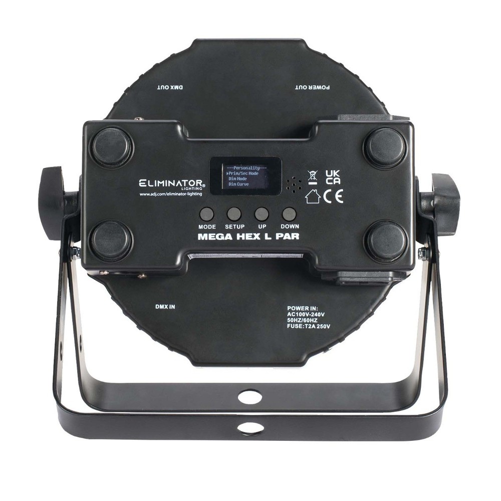 Eliminator Lighting Mega Flat Hex L PAK4 Includes 4x Mega Hex Pars, Remote, C...