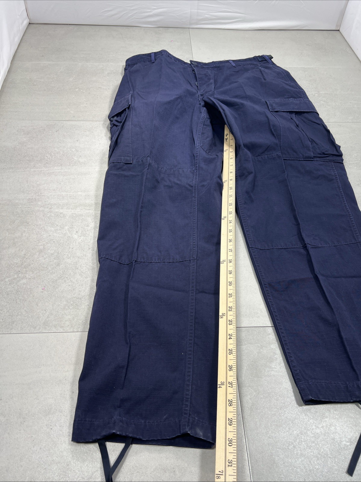 USCG Coast Guard Pants Sz Large Reg Blue Operational Trousers Dress Ripstop USGI