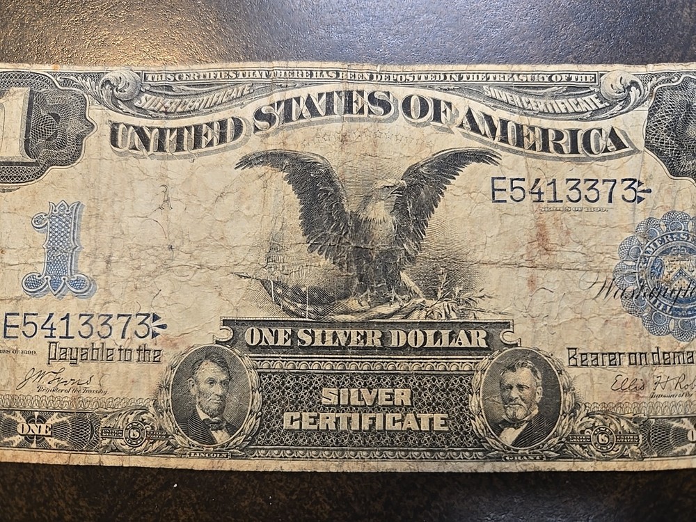 1899 $1 Black Eagle Silver Certificate Fr 226 A One Dollar
