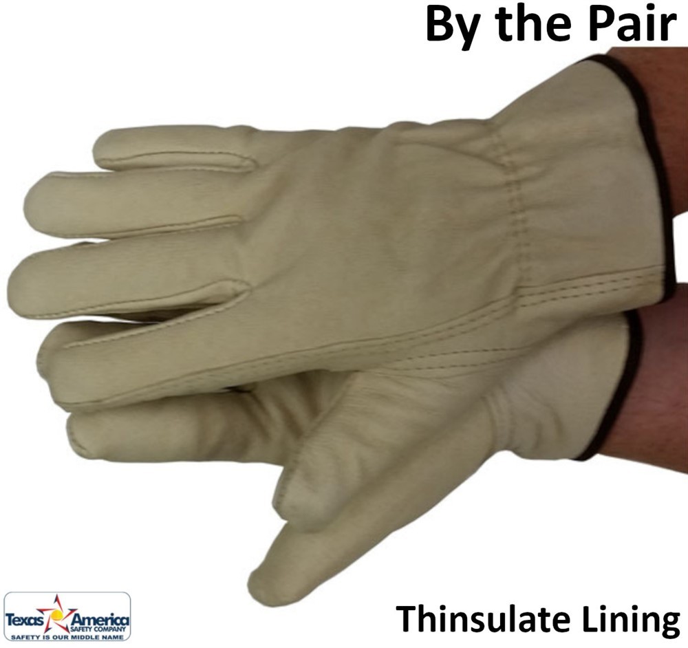 Premium Pigskin Driver Gloves with Thinsulate Lining (Pair)