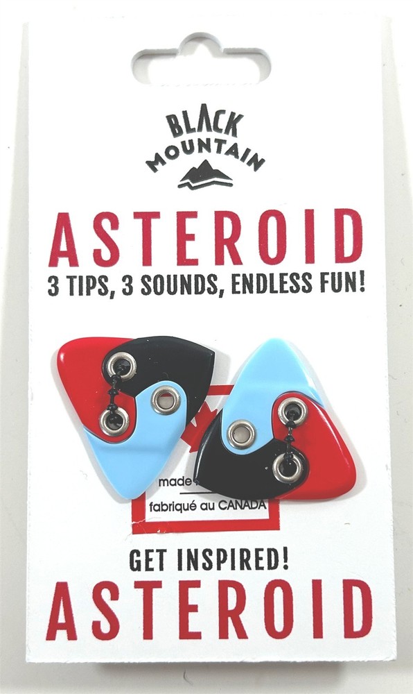 Black Mountain Picks Asteroid Guitar Picks 2 Picks - 3 Tips 3 Sounds Multi Tip