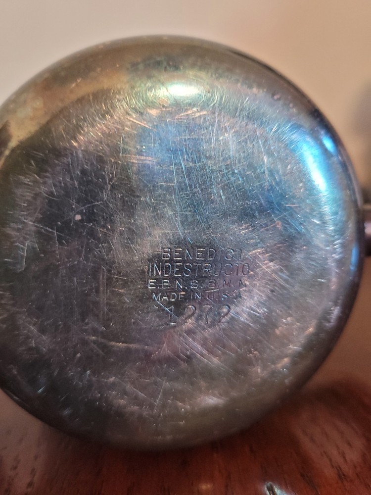 Antique Benedict Indestructo E.P.N.S.B.M.M. nickel silver 1940s