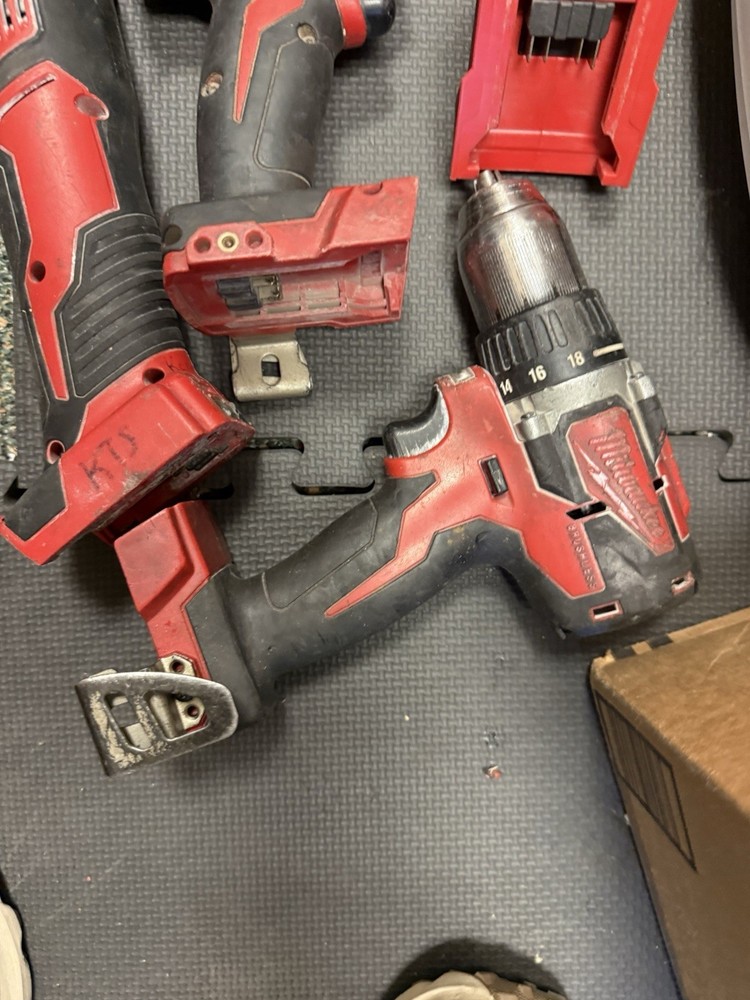 Milwaukee 4 Tools Grinder, Drill, Impact Drill, Multiuse.