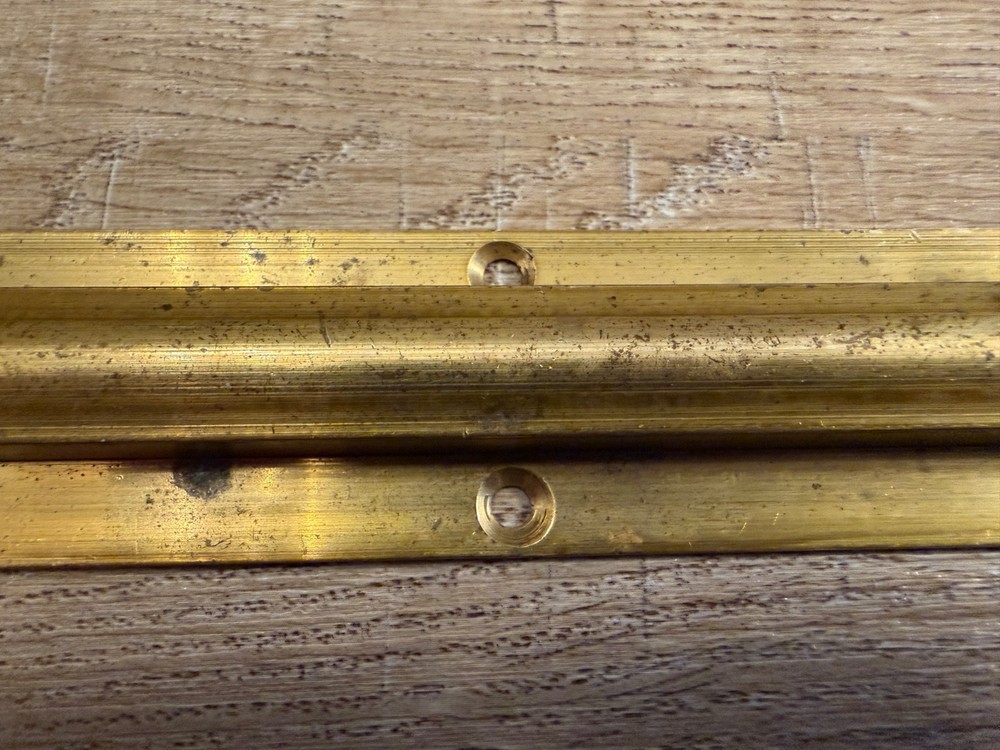 VINTAGE SOLID BRASS 6" SLIDE BOLT DOOR BOLT