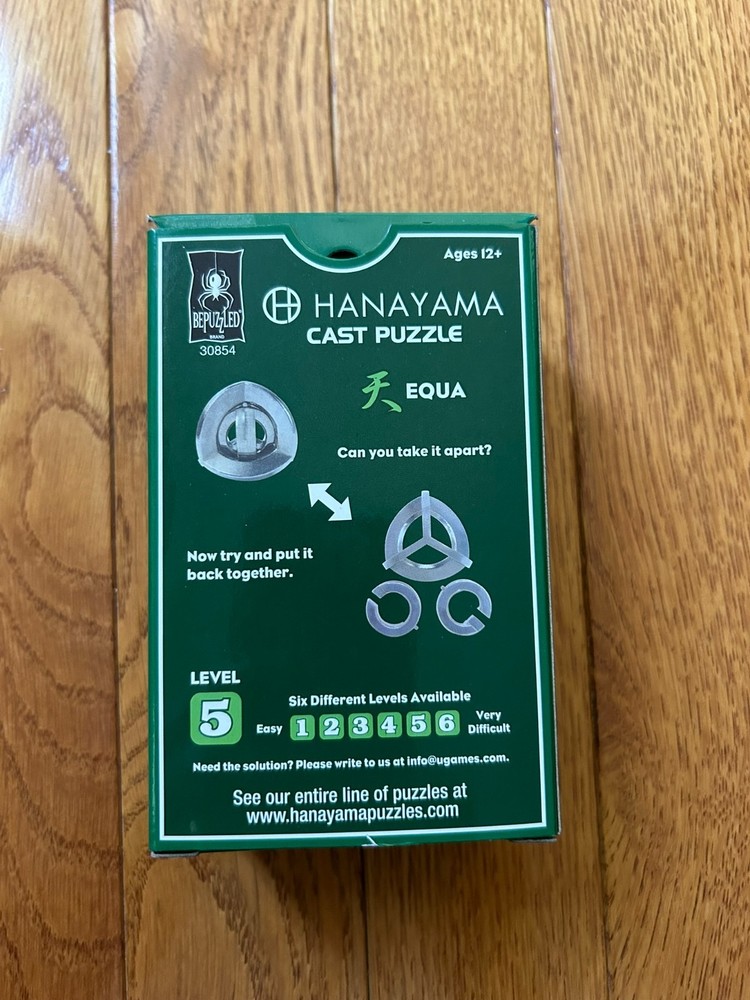 BePuzzled Hanayama Cast Puzzle Equa Level 5 NEW