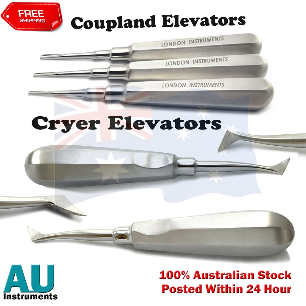 Dental Coupland Surgical Cryer Root Oral Surgery Tooth Extraction Elevators Kit