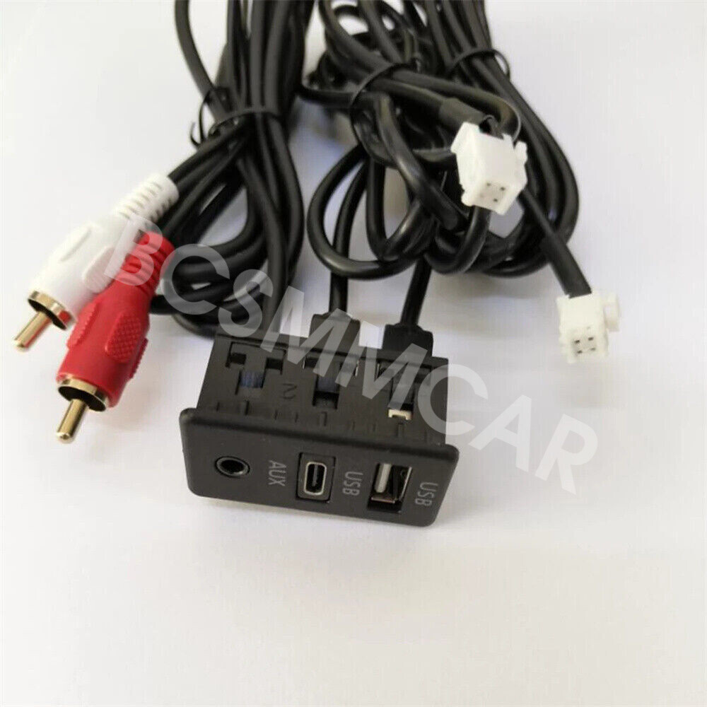 Car Dash Flush Mount 4/6 Pin to Type-C USB Port Panel Extension Cable Adapter
