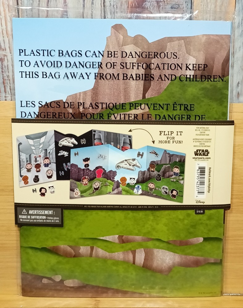 Hallmark Itty Bittys Puffy Sticky Repositionable Activity Kit - STAR WARS