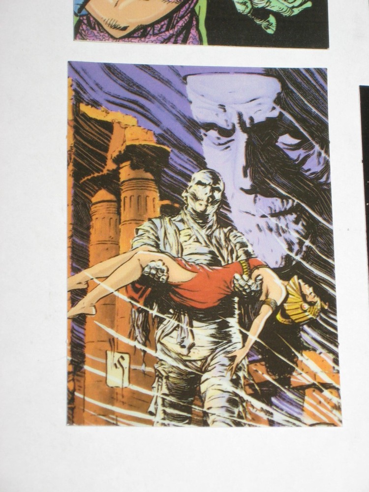 1994 Universal Monsters Illustrated INSERT HORRORGLOW 4 Card SET MCFARLANE