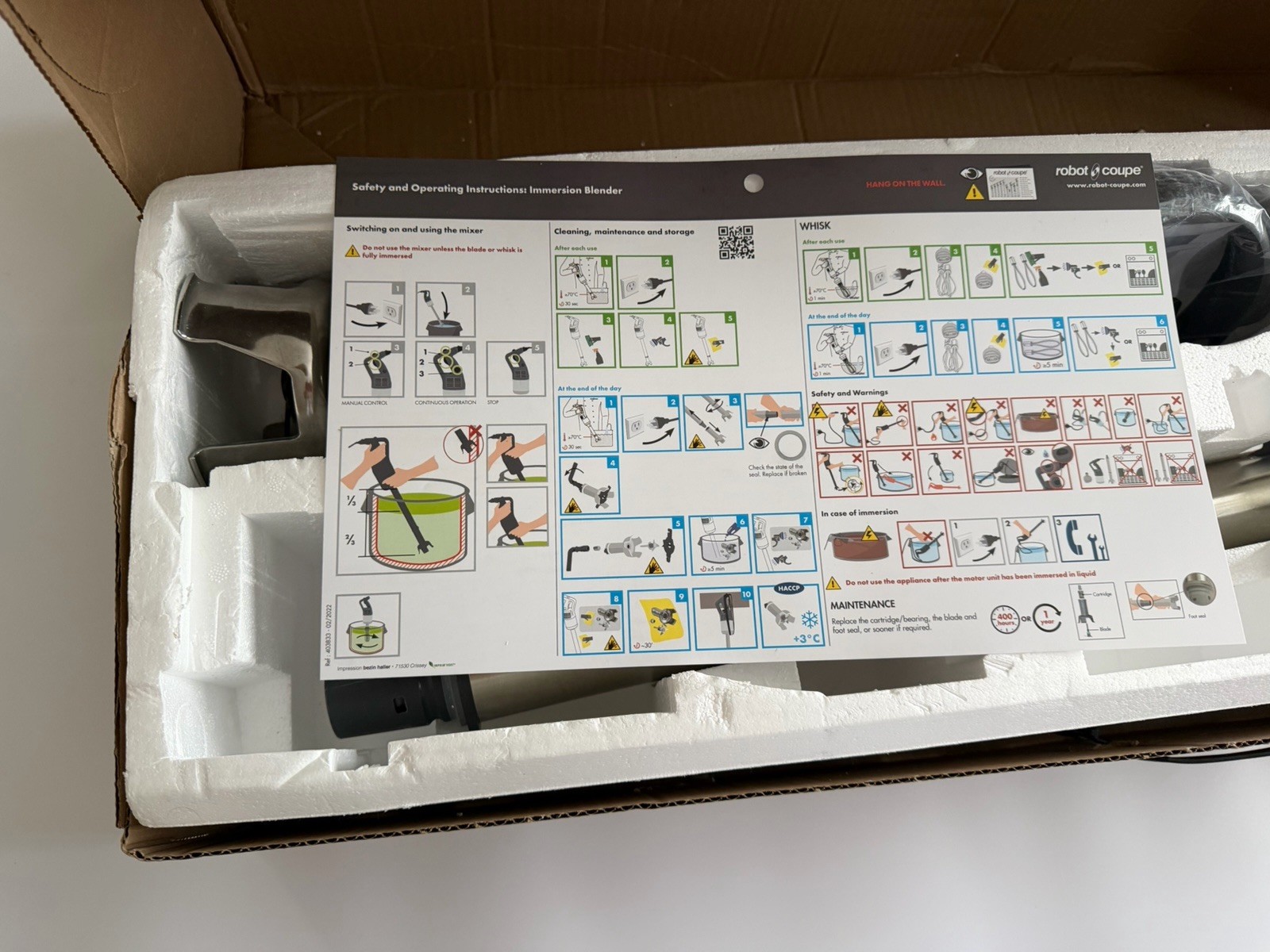 Robot Coupe MP 550 TURBO Series B Commercial Power Mixer *NIB BUT WON'T SPIN*