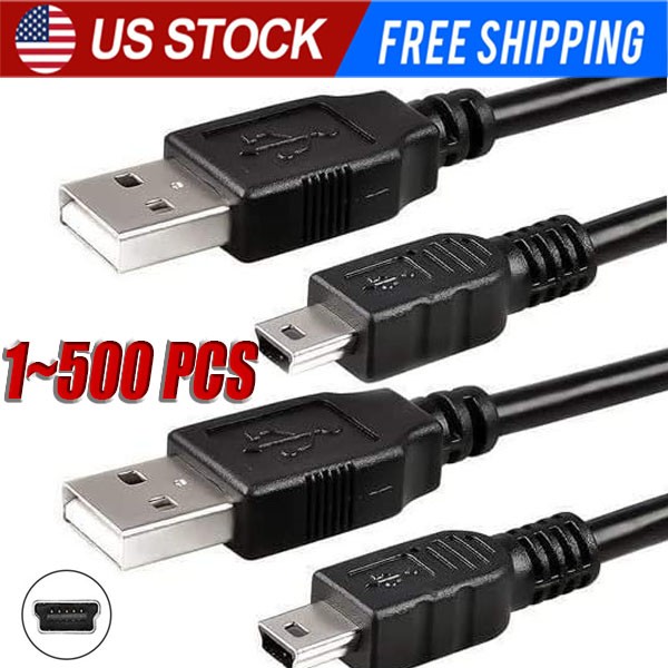 3FT Mini USB Data Sync Charger Charging Cable Cord SatNavs, Dash Cam LOT