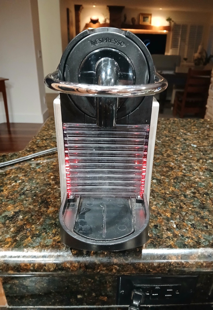 Nespresso Type D60 (Pixie) Coffee Espresso Machine Maker Brushed Aluminum