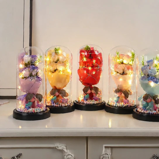 Bouquet soap flower night light