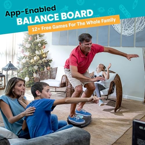 GoBalance Board - App-Enabled Balance Board. Smart Bluetooth GoBalance Play